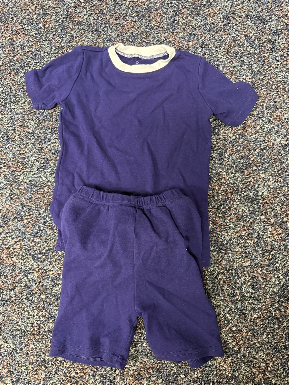Peejamas short pajama set 5T - NWOT Navy Blue